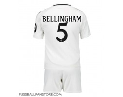 Real Madrid Jude Bellingham #5 Replik Heimtrikot Kinder 2024-25 Kurzarm (+ Kurze Hosen)